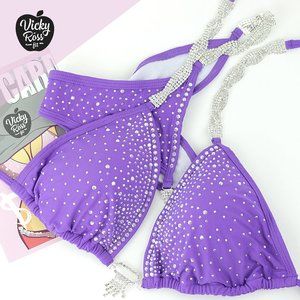 Purple Bikini Competition Suits for NPC IFBB